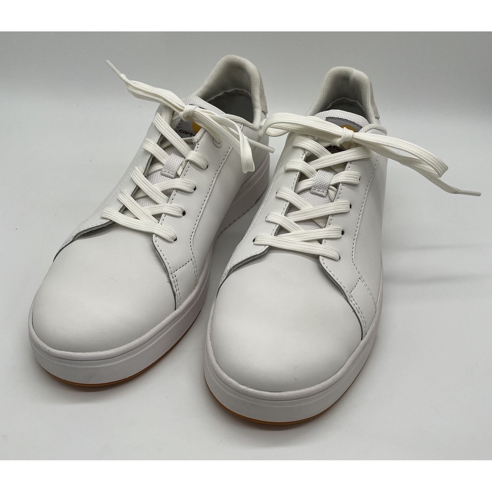 Carhartt Men's‎ 10.5 Detroit White Leather Sneakers Work Safety Shoes NEW